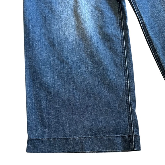 DEMOCRACY “Ab” technology high rise crop wide leg stretch jeans size 10 - Picture 3 of 7